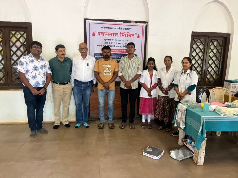 पाचगणीकरांच्या रक्तदान-आरोग्य शिबिराला उत्स्फूर्त प्रतिसाद; ५० हून अधिक जणांचे रक्तदान