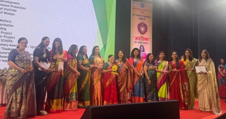 ​’अवंतिका’ जिल्हा असेंब्लीत पाचगणी इनर व्हील क्लबचा डंका; अध्यक्षा अंजना पारठे यांना ‘प्रेसिडेंट अवॉर्ड’