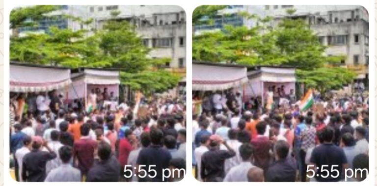 नीट पेपरफुटी, लाठीचार्ज विरोधात कराडात युवक युवतींचे एक दिवसीय आंदोलन