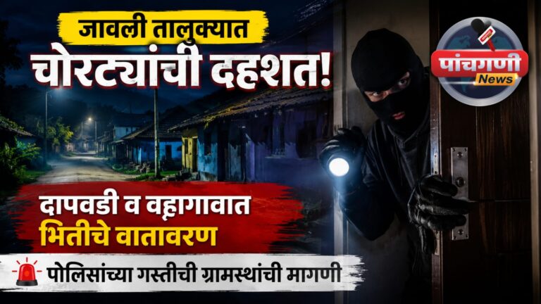 जावली तालुक्यात चोरट्यांची दहशत: दापवडी व वहागावात भितीचे वातावरण; पोलिसांच्या गस्तीची ग्रामस्थांची मागणी